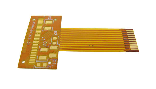 1/2 oz Polyimide Flexible Pcb Fabrication Board Material PI resistor de soldagem de máscara de soldagem branco amarelo