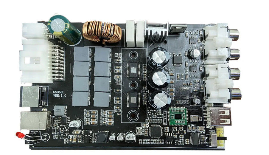 Tabela de circuitos eletrônicos de Pcba Vermelho Silk Turnkey PCB Assembléia ENIG 2U Imersão Ouro IPC Classe II / III