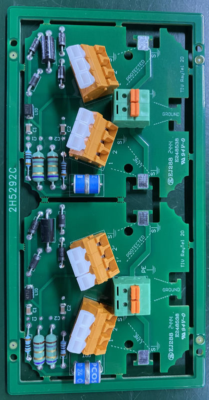 Equipamento de telecomunicações PCBs de cobre com LW/LS Min. de 0,05 mm e cor de serigrafia preta