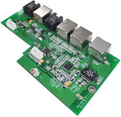 Reliabilidade da indústria de veículos Assemblagem de PCB com LW/LS min. 0,05 mm e máscara de solda verde