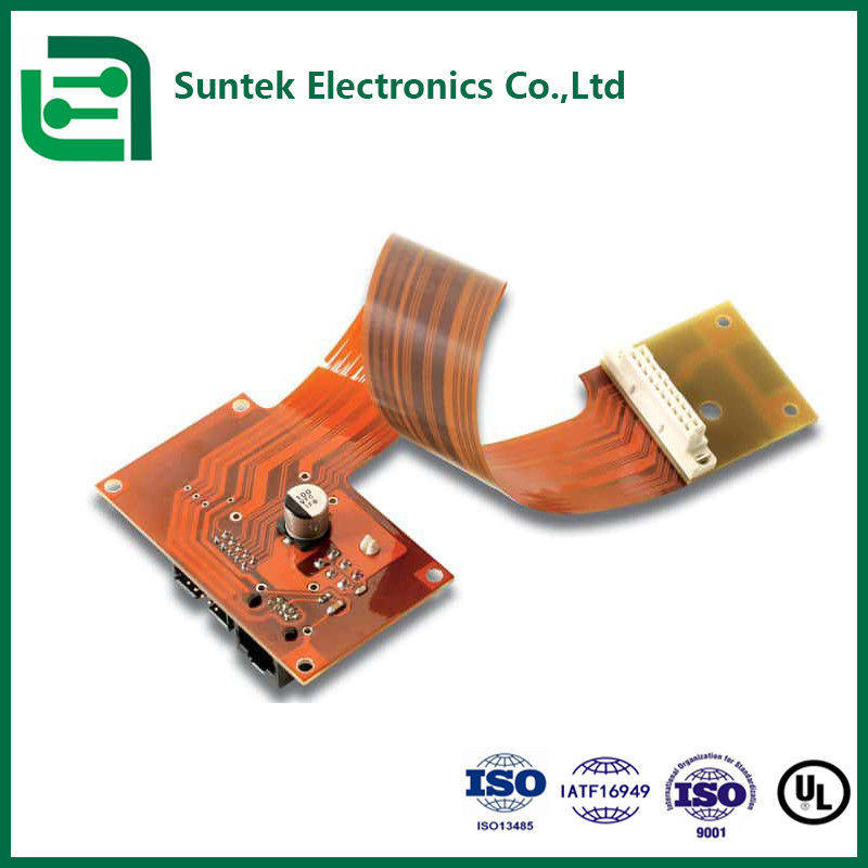 China / Camboja Suntek Custom FPC Circuit Board PCBA flexível com diâmetro de buraco H /-0.05mm 2mil