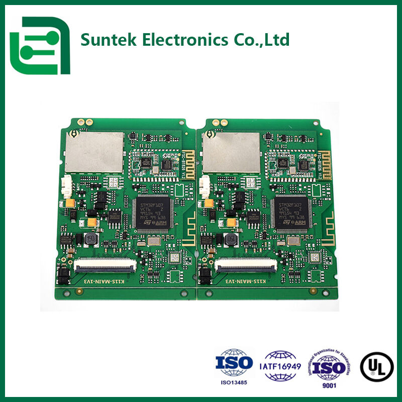 Fabricação de PCB SMT de Núcleo Metálico Multicamadas Certificado UL ROHS ISO9001 Placa FR4 de 4 Camadas para Automação Industrial