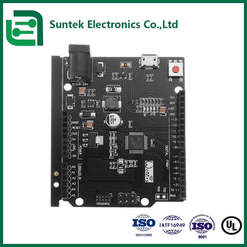 Fabricação de PCB SMT de Núcleo Metálico Multicamadas Certificado UL ROHS ISO9001 Placa FR4 de 4 Camadas para Automação Industrial