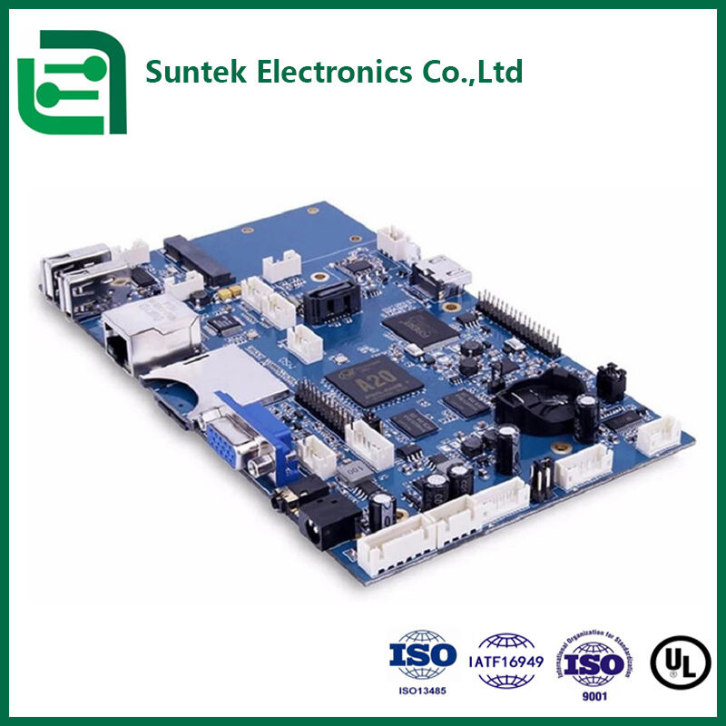 Fabricação de PCB SMT de Núcleo Metálico Multicamadas Certificado UL ROHS ISO9001 Placa FR4 de 4 Camadas para Automação Industrial