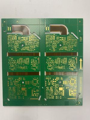 Tabela de PCB rígido-flexível com acabamento de superfície de revestimento duro e processo de imersão em ouro