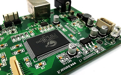 Serviço único de montagem de PCB Contrato Fabricante Seda Verde com ENIG 2U