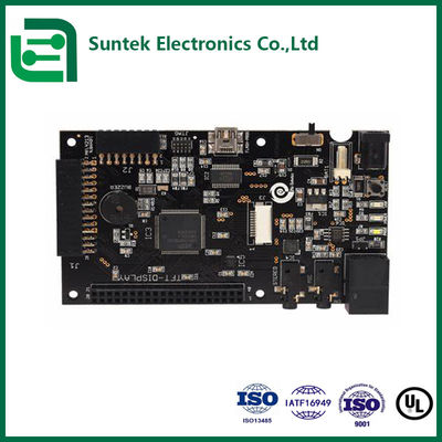 Montagem de PCB de alta qualidade FR4 HDI preto com controle de impedância e SMT para veículos de nova energia