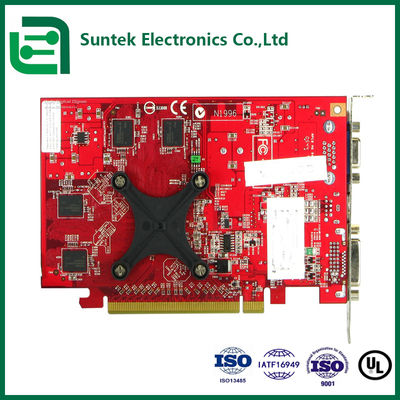 Placa de dedo de ouro PCB de alta velocidade 8L com acabamento ENIG