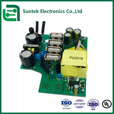 Montagem de PCB Turnkey FR4 Personalizada com Máscara de Solda Verde e Teste Elétrico 100%